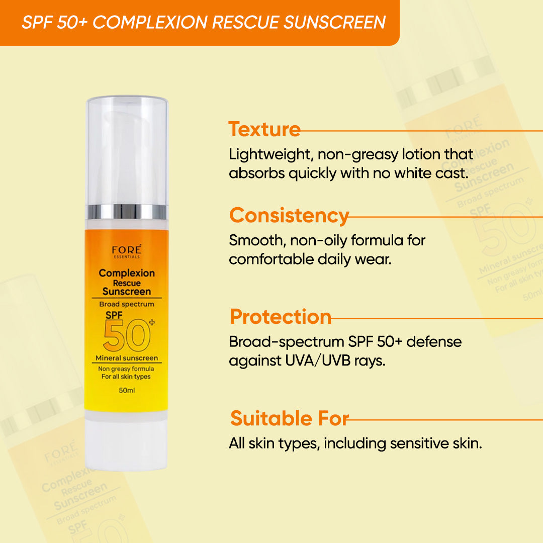 SPF 50+ Complexion Rescue Sunscreen for Ultimate Skin Protection