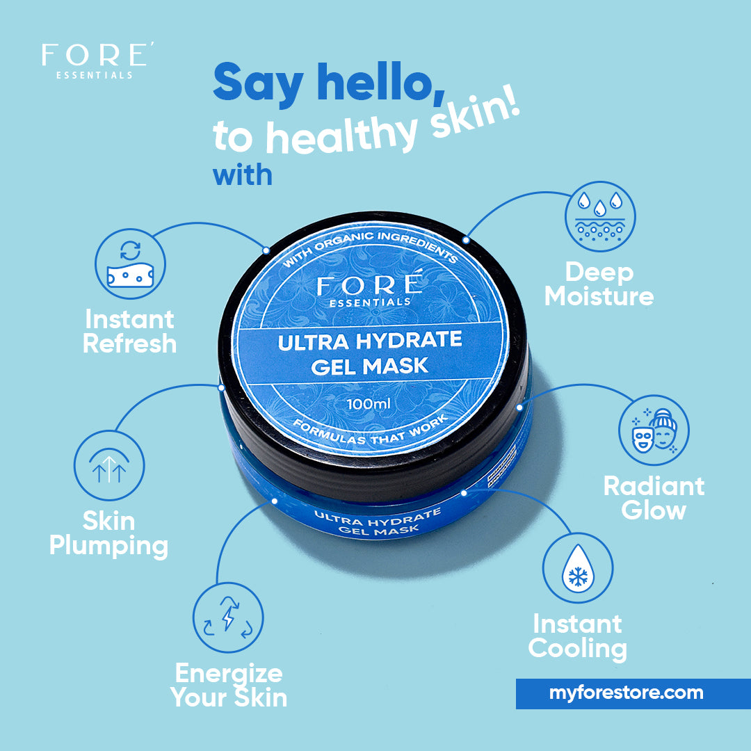 Ultra Hydrate Gel Mask - 100% Organic - Fore Essential 