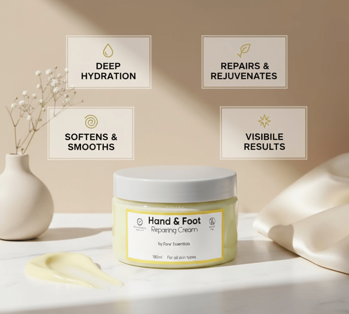 Hand and Foot Repairing Cream - Fore Essential