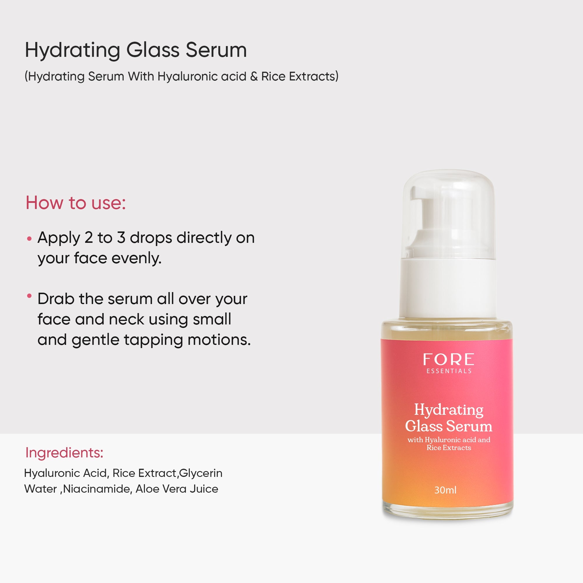 Hydrating Glass Serum - Fore Essential