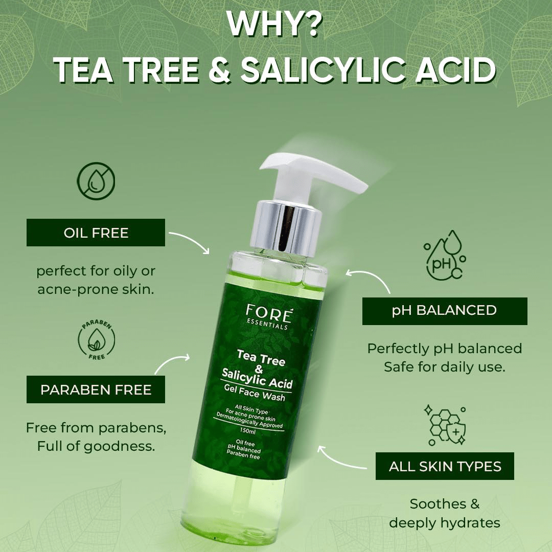 Tea Tree Gel Face Wash - Fore Essential